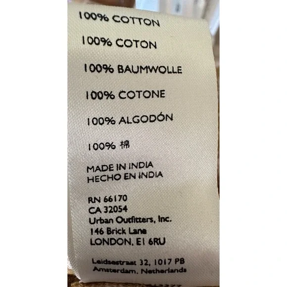 Free People Boho Floral Puff Sleeve Open Back Crop Top Mustard Purple Sz S - Picture 11 of 12